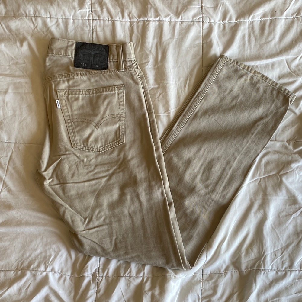 Levi's Khaki 514 Denim Pants Size 32x34